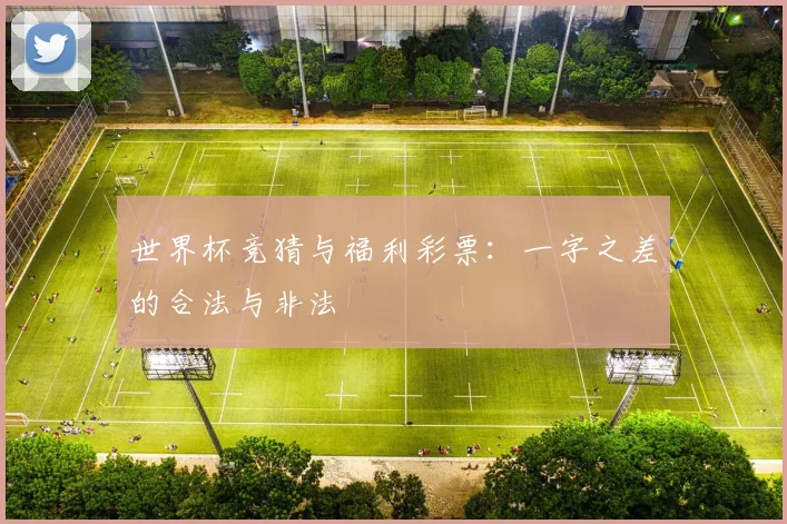 世界杯竞猜与福利彩票:一字之差的合法与非法